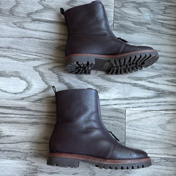 Vince Cabria Lug zip combat boots size 6.5 - Picture 10 of 14